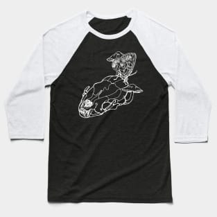 Skull and Butterfly Baseball T-Shirt